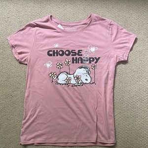 BRAND NEW WITH TAGS snoopy “choose happy” top!!
